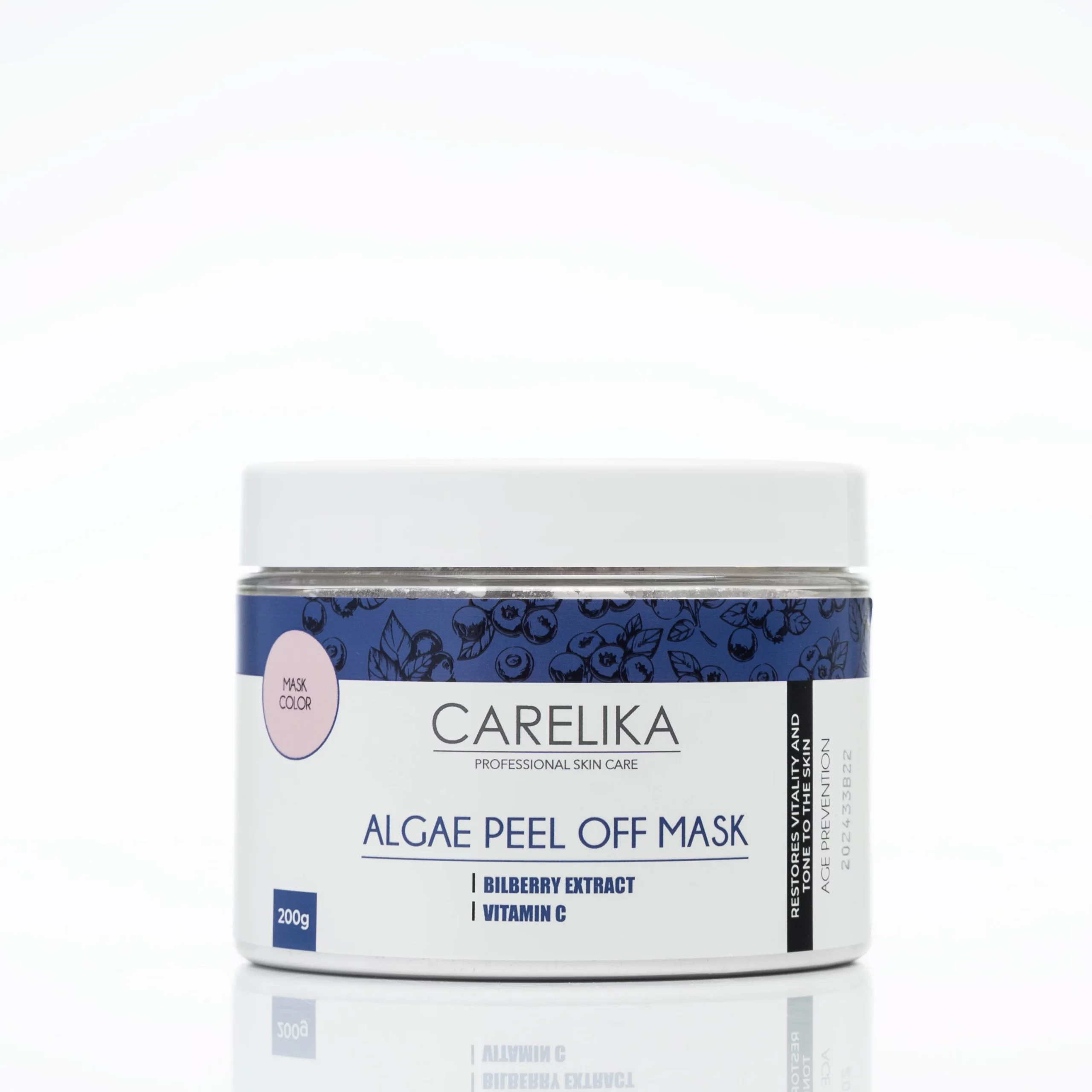 CARELIKA Algae Peel Off Mask Bilberry Professional, 200 g