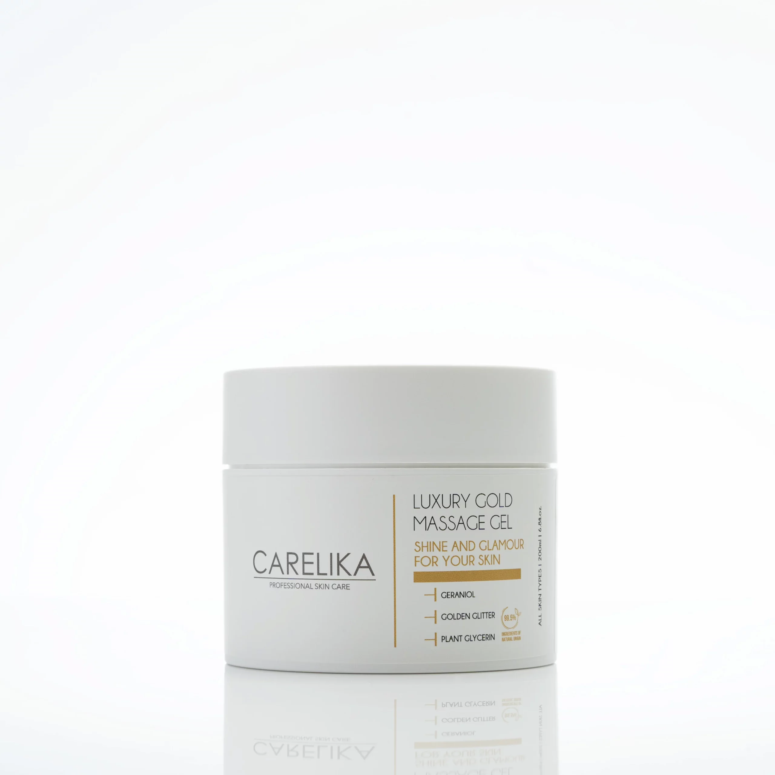Carelika Luxury Gold Massage Gel Professional, 200 ml