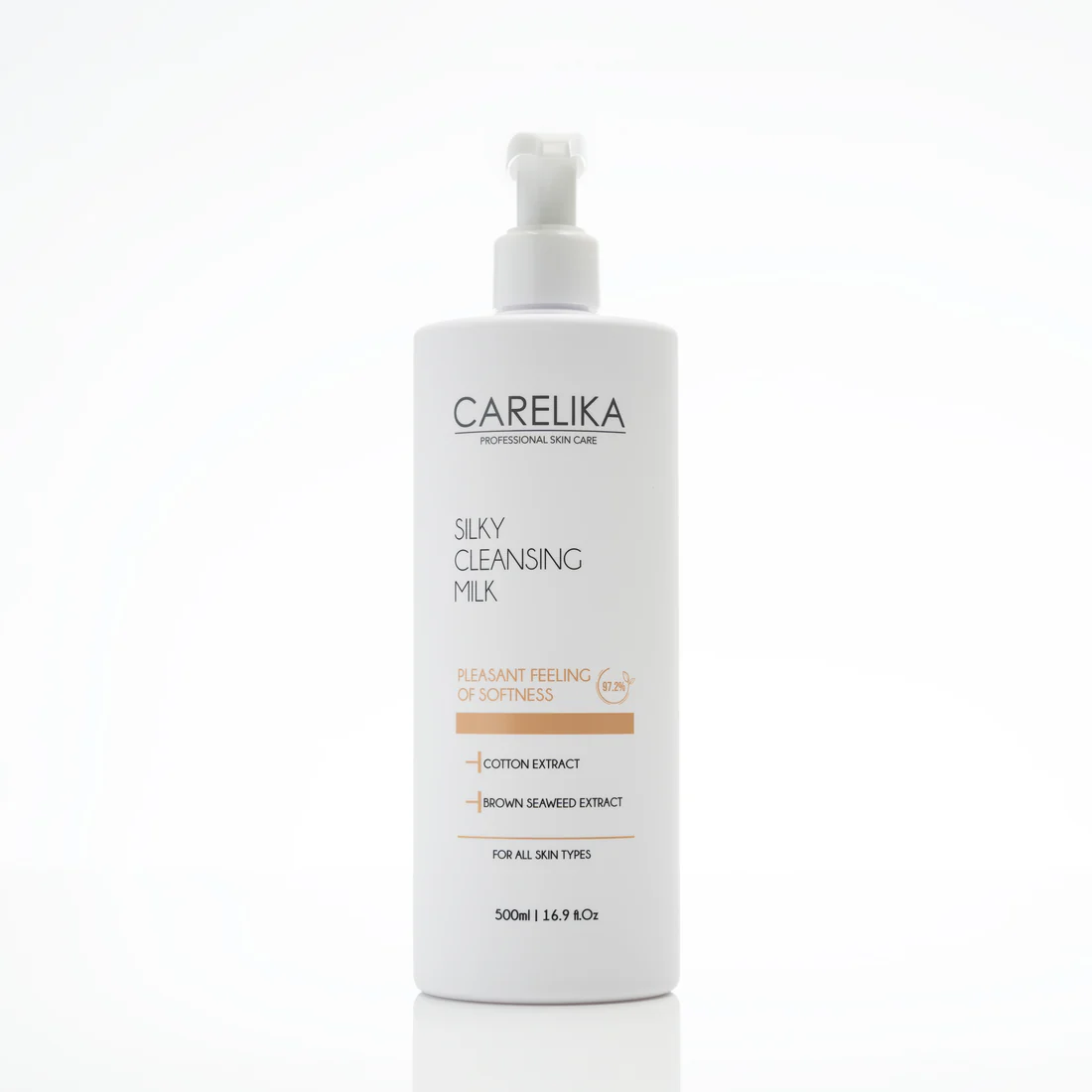 Carelika Silky Cleansing Milk with Cotton Extract Professional, 500 ml